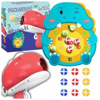 Gra Zręcznościowa Dinozaur Strzelanie Do Celu Kulki Rzutki Pistolet Rzepy