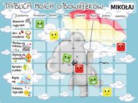 DZIECKO 40X30CM TABLICA ROMAN PARASOLKĄ MAGNETYCZNA PLAN TYGODNIA UCZNIA