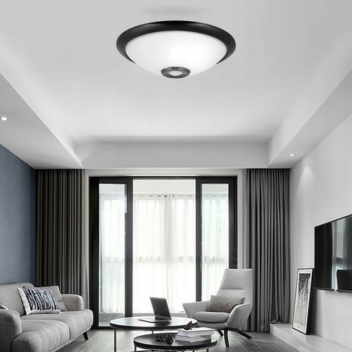 Plafon LED Lampa sufitowa Panel Czujnik ruchu i zmierzchu E27 na Arena.pl