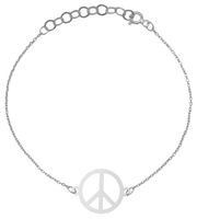 Bransoletka Celebrytka Peace 20 cm Srebro 925