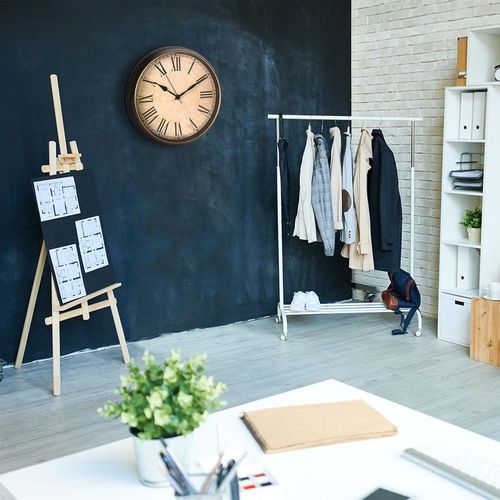 Zegar ścienny czarny 33 cm na Arena.pl