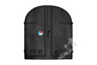 DRZWI A2 - 70X63 CM + TERMOMETR 0-250°C ŻELIWNE DO WĘDZARNI CHLEBOWE