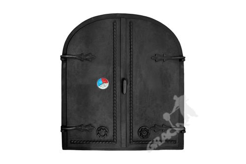 DRZWI A2 - 70X63 CM + TERMOMETR 0-250°C ŻELIWNE DO WĘDZARNI CHLEBOWE na Arena.pl