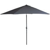 Parasol ogrodowy 300 cm szary – regulowany, łamany z korbą, solidny na taras i balkon H23003P
