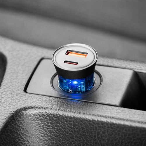 Szybka ładowarka samochodowa 30W USB C do zapalniczki 12-24V QC PD mocna na Arena.pl