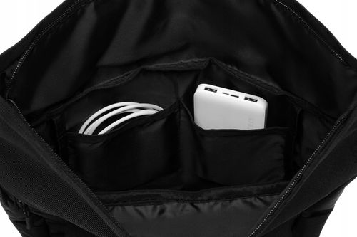 czarny sportowy plecak typu roll-top na regulowanych szelkach - peterson na Arena.pl