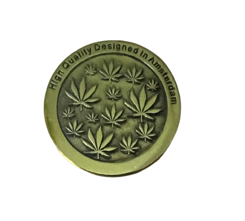 Młynek do Tytoniu Ziół Suszu Grinder Crusher Duży Liść Marihuany Złoty na Arena.pl