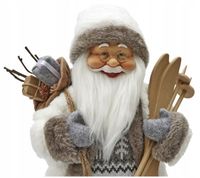 SKANDYNAWSKI MIKOŁAJ z nartami 46 cm - UROCZY