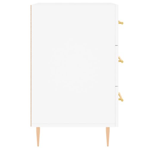 Szafka nocna, biała, 40x40x66 cm, materiał drewnopochodny na Arena.pl