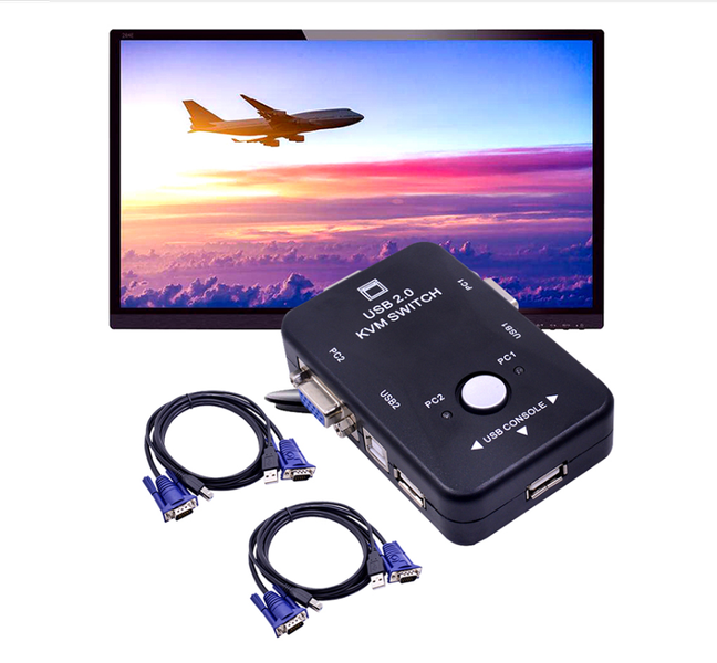 Switch KVM USB 2.0 na 2xPC 2xUSB zdjęcie 9