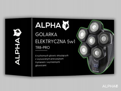 Golarka Męska Alpha 5W1 Maszynka + Trymer do Golenia Brody, Włosów i na Arena.pl