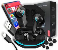 Słuchawki bezprzewodowe douszne gamingowe bluetooth czarne Lenovo GM2 Pro
