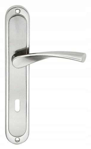 Klamka do drzwi łazienkowych SREBRNA ROMA 90 do WC na Arena.pl