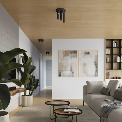 Plafon LAGOS 3P czarny na Arena.pl