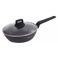 patelnia marmurkowa z pokrywą klausberg 24cm kb-7666