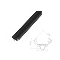 Narożny profil ALU anoda czarna 3030mm CORNER anoda black