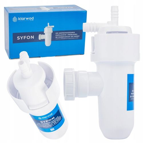 SYFON DO ODPROWADZANIA POPŁUCZYN I PRZELEWU ZE ZMIĘKCZACZY DO WODY 40 mm na Arena.pl