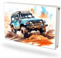 Mata magnetyczna magnes ozdobny na grzejnik pod wymiar SAMOCHÓD TERENOWY