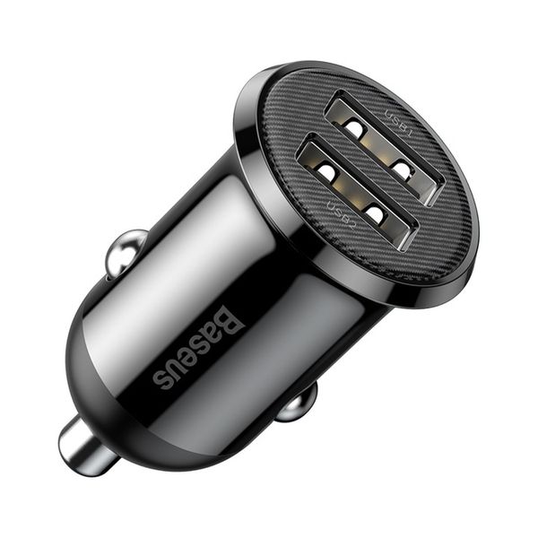 Baseusz Mini Ładowarka Samochodowa, Szybka 2xUSB, Kompaktowa zdjęcie 16