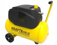 Kompresor Bezolejowy Sprężarka Kraft&Dele 24 l 8 bar 1.1KW 230V 3800 RPM