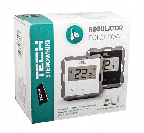 STEROWNIK REGULATOR TERMOSTAT POKOJOWY PODTYNKOWY BIAŁY F-12B TECH L-X TECH na Arena.pl