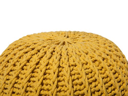 Puf 50 x 35 cm żółty CONRAD II na Arena.pl