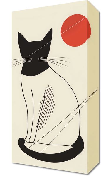 Obraz 20x40cm Czerwony Krąg zdjęcie 1