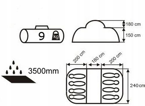 NAMIOT TURYSTYCZNY NADIR 8 PRO ACAMPER 3500mm H2O na Arena.pl