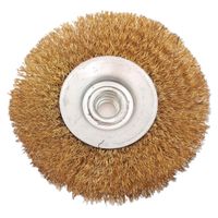 Szczotka Tarczowa z Drutu Karbowanego Mosiężna