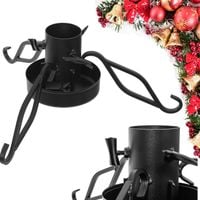 STOJAK POD CHOINKĘ CHOINKOWY CHOINKA LOFT DUŻY METALOWY MISA NA WODĘ CZARNY