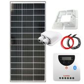 ZESTAW SOLARNY MONOKRYSTALICZNY KAMPER 160W + REGULATOR MPPT + UCHWYTY