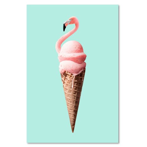 Deco Panel, Flamingowe lody 70x100 na Arena.pl