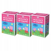 Witaminki Peppa Zestaw 60 Musujących Witamin i Minerałów dla Dzieci Pyszne