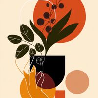 Plakat 80x80cm Dotyk Naturalności