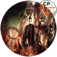 Opłatek na tort Atak Tytanów - Attack of Titans