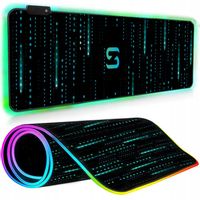 DUŻA GAMINGOWA PODKŁADKA POD MYSZ MYSZKĘ NA BIURKO DO KOMPUTERA PC XXL RGB