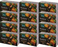 (x12) DILMAH Czarna Herbata z Aromatem Mandarynki 20tb