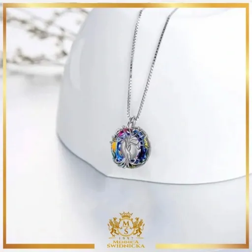 Mennica Świdnicka - Srebrny Naszyjnik Kolczyki Komplet Srebro Prezent zdjęcie 5