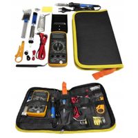 ZESTAW NARZĘDZI ELEKTRYCZNYCH LUTOWNICA 60W MULTIMETR XL380L ORGANIZER