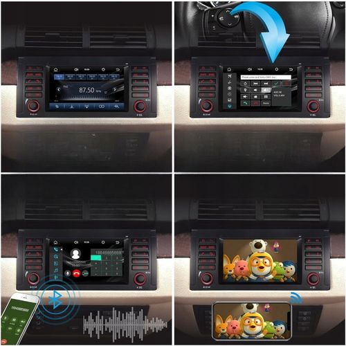 RADIO SAMOCHODOWE BLUETOOTH USB ANDROID APPLE CARPLAY 2 DIN DO BMW E39 E53 na Arena.pl