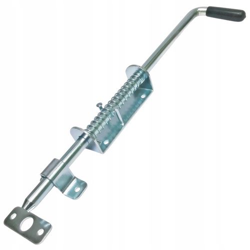 Rygiel zasuwa do bramy zamknięcie skobel L420 sprężyna ocynk na Arena.pl