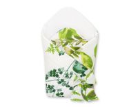 Rożek dla niemowląt z wiązaniem 2w1 usztywniany i miękki - eukaliptus