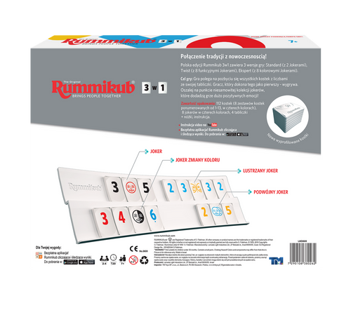 Gra planszowa Rummikub 3 w 1 na Arena.pl