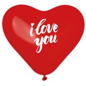 balony "i love you"serca czerwone walentynki 5szt