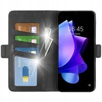 Etui z klapką niktrade do Tecno Pop 7 czarny