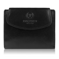 czarny skórzany portfel damski paolo peruzzi t-12-bl