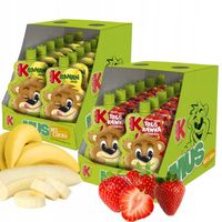 KUBUŚ Mus 100% BANAN Jabłko TRUSKAWKA Jabłko Bez Cukru