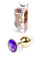 plug jewellery gold plug  purple