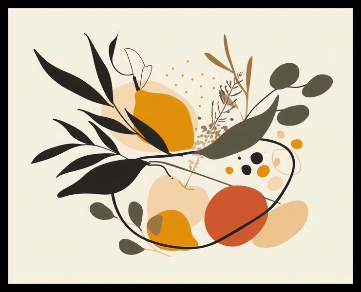 Plakat 50x40cm Botaniczny Wir zdjęcie 2