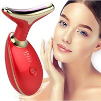 Masażer twarzy i szyi liftingujący ujędrniający soniczny masaż EMS wibracja